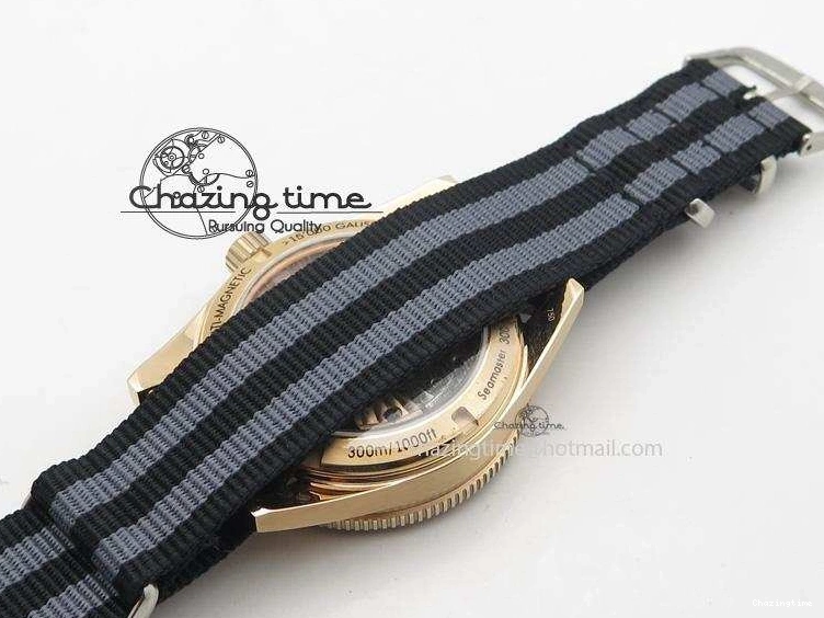 0123 Vibrant Seamaster 300 Master Co-Axial Liquidmetal V6F Best Edition RG On RG Bracelet A8400 (Free Nylon Strap) 8265